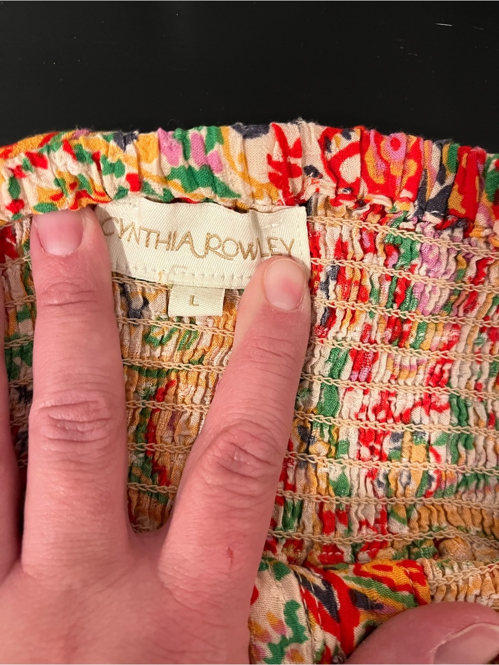 Cynthia Rowley Multicolor Floral Smocked Skirt - Picture 6 of 7